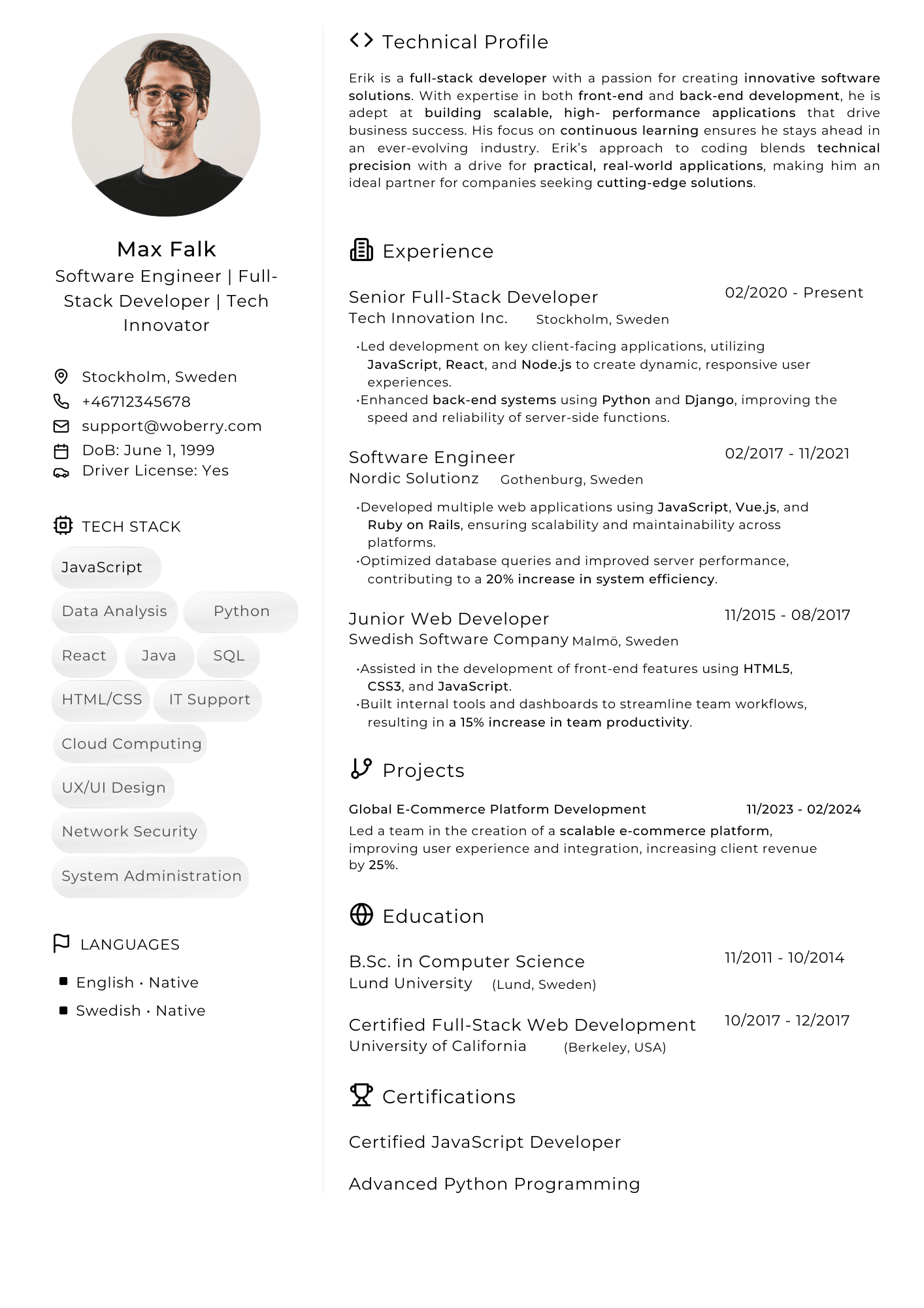 Resume Builder Preview